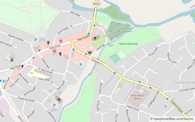 Tickford Bridge location map