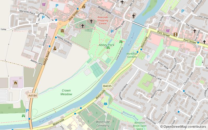 evesham rowing club location map