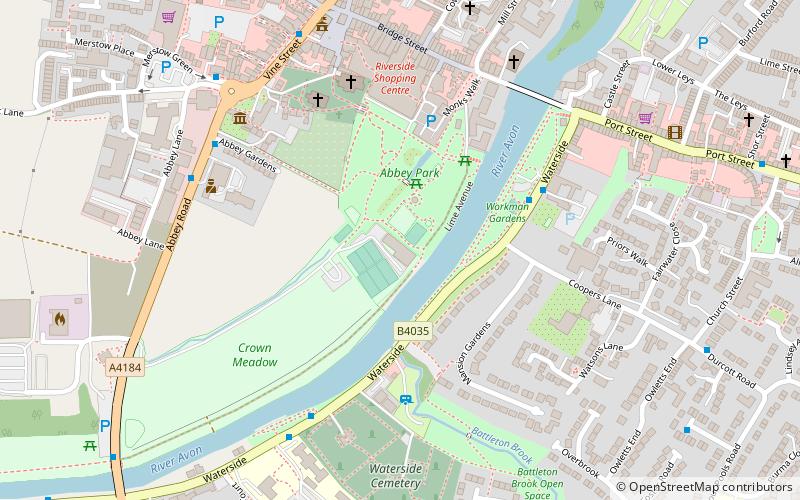 Evesham Rowing Club location map