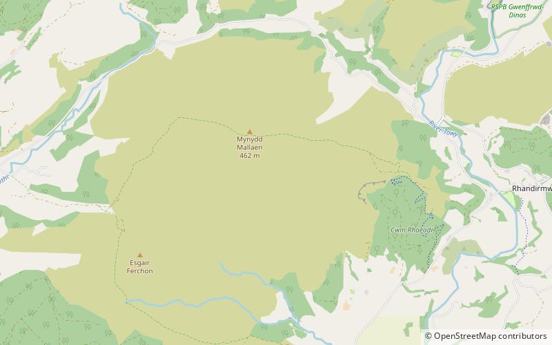Mynydd Mallaen location map