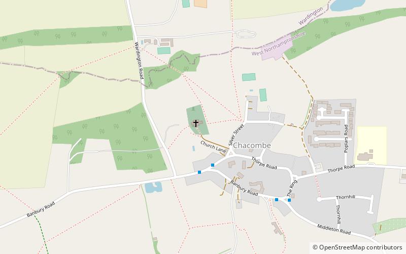 Chacombe Priory location map
