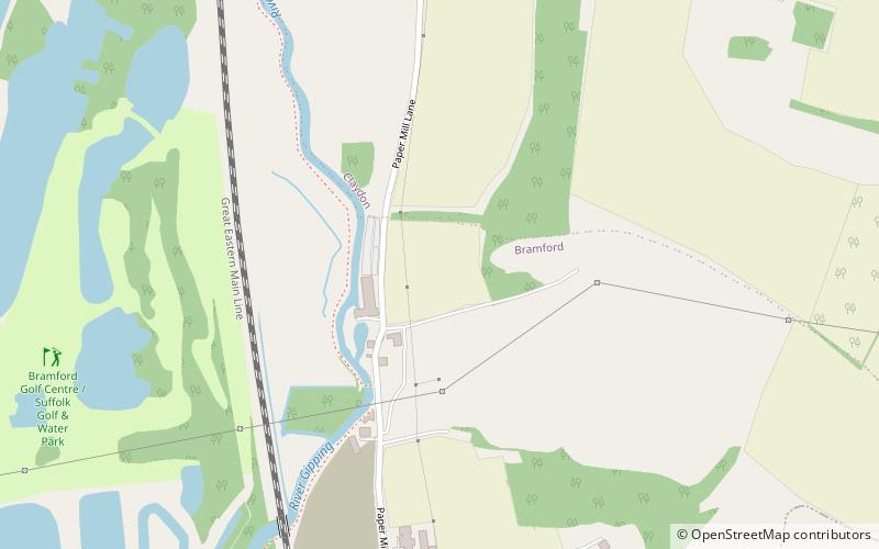 Papermill Reedbed location map