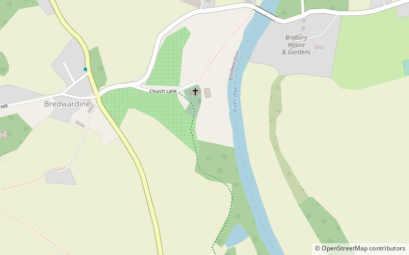 Bredwardine Castle location map