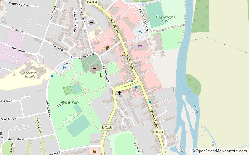 number 8 pershore location map