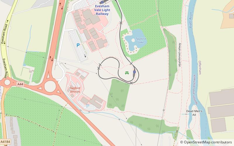 Evesham Vale Light Railway location map