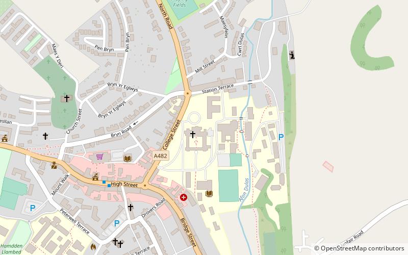 lampeter castle location map