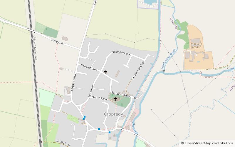 Cropredy Methodist Church location map