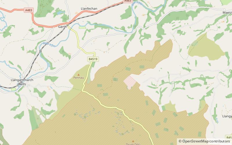 Epynt Way location map