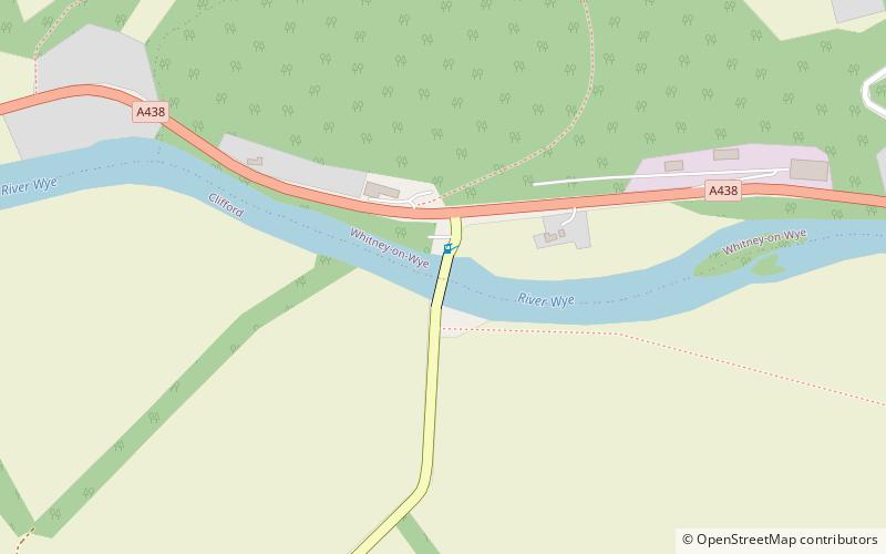 Whitney-on-Wye toll bridge location map