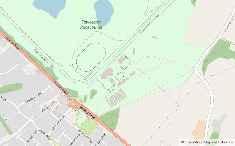 Towcester Greyhound Stadium location map