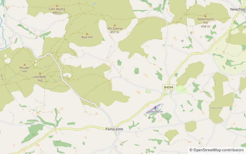 Hay Castle location map