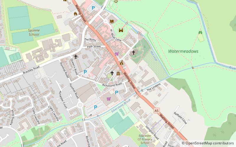 Towcester Town Hall location map