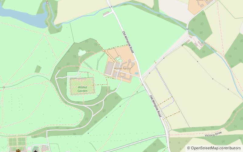 Wimpole Home Farm location map