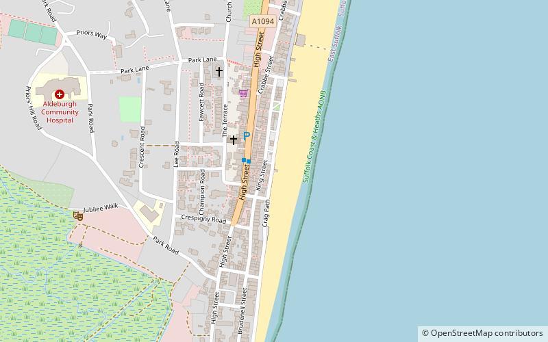 Aldeburgh Beach Lookout location map