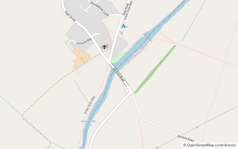 Great Barford Bridge location map