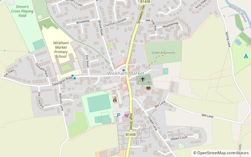 Wickham Market location map