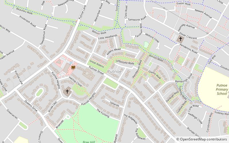 putnoe bedford location map