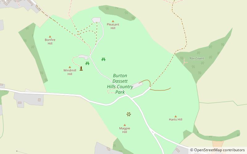 Burton Dassett Hills location map