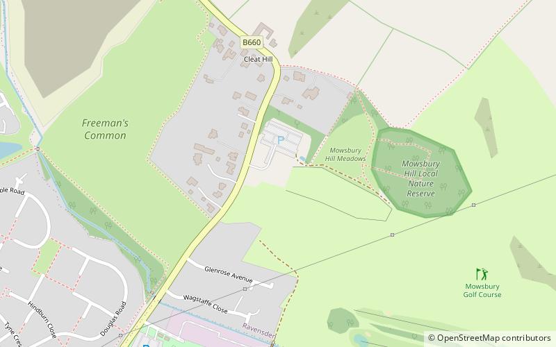 Mowsbury Hill location map
