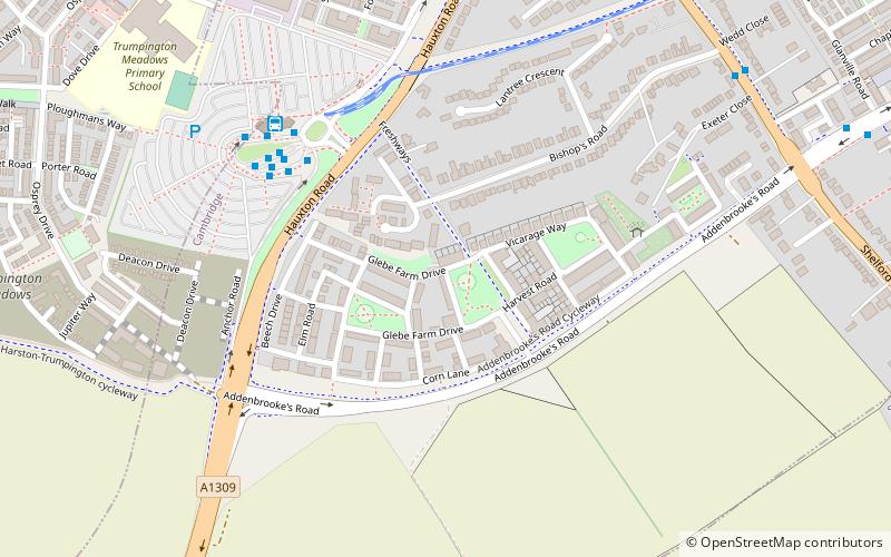 Great Kneighton location map