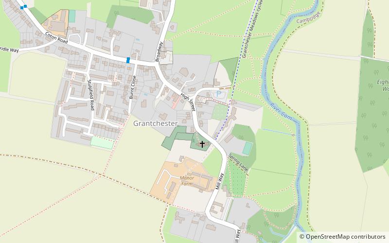 Grantchester location map