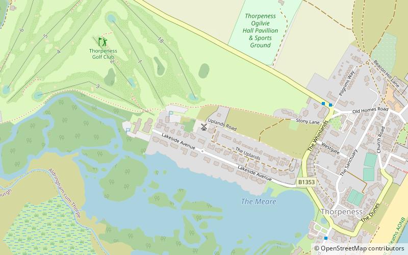 Thorpeness Windmill location map