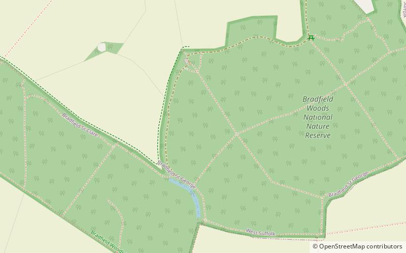 Bradfield Woods location map