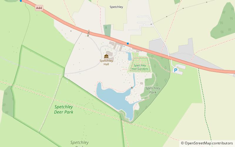 Spetchley Park Gardens location map