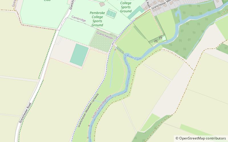Grantchester Meadows location map