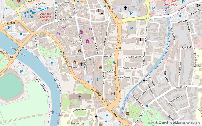 Greyfriars location map