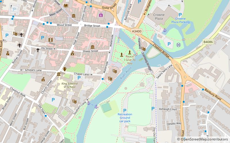 Royal Shakespeare Theatre location map