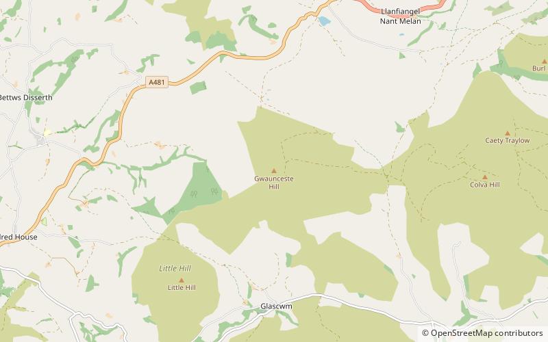 gwaunceste hill location map