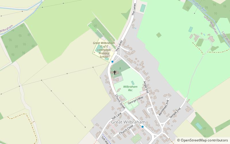 Great Wilbraham Preceptory location map