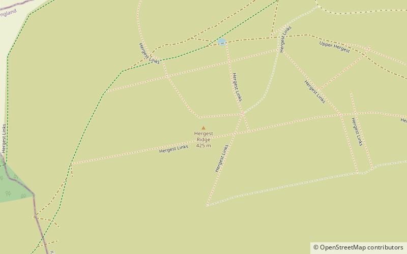 Hergest Ridge location map