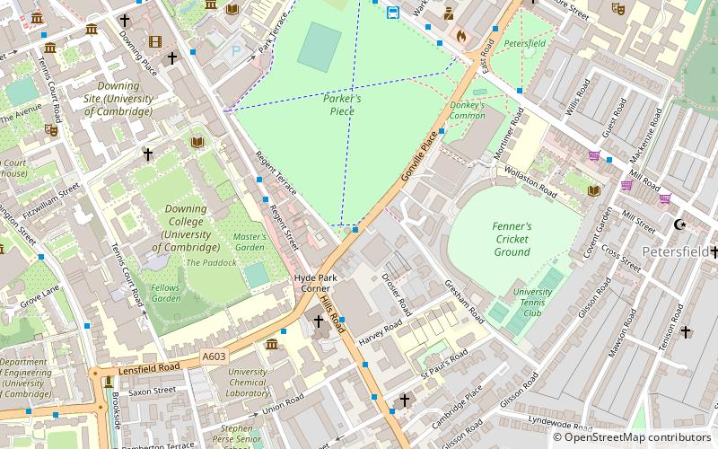 Gonville Place location map