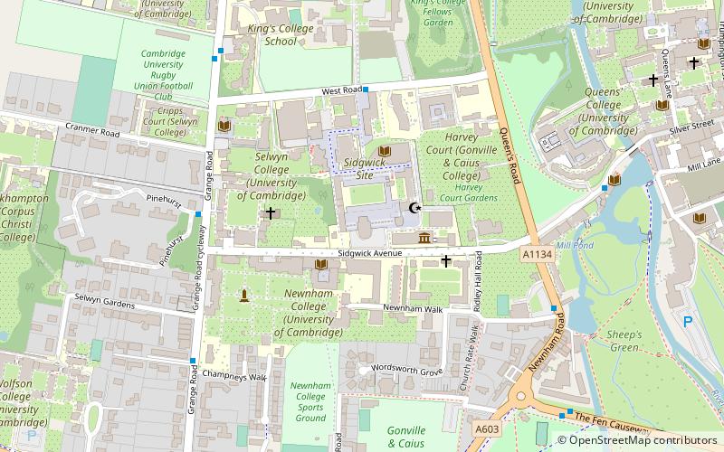 Marshall Library of Economics location map