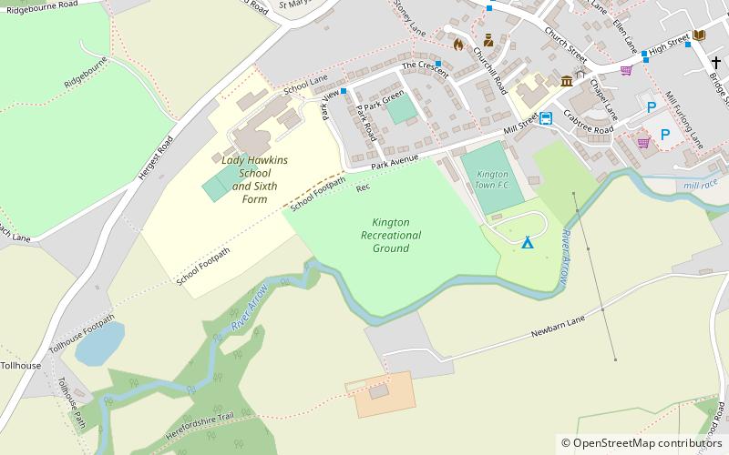 The Recreation Ground location map