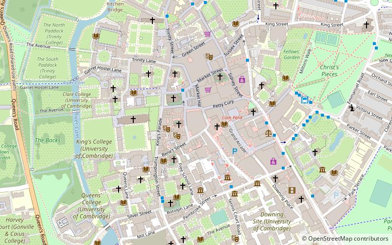 Cambridge Guildhall location map