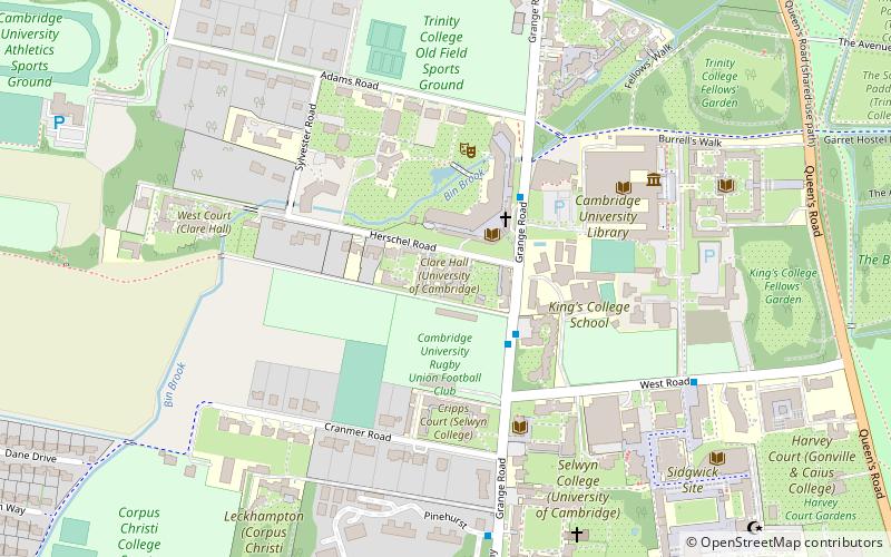 Clare Hall location map