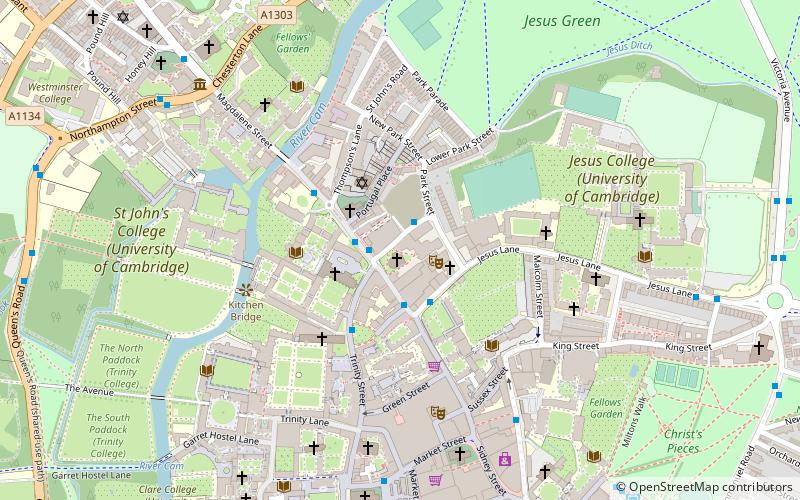 Cambridge Union Society location map