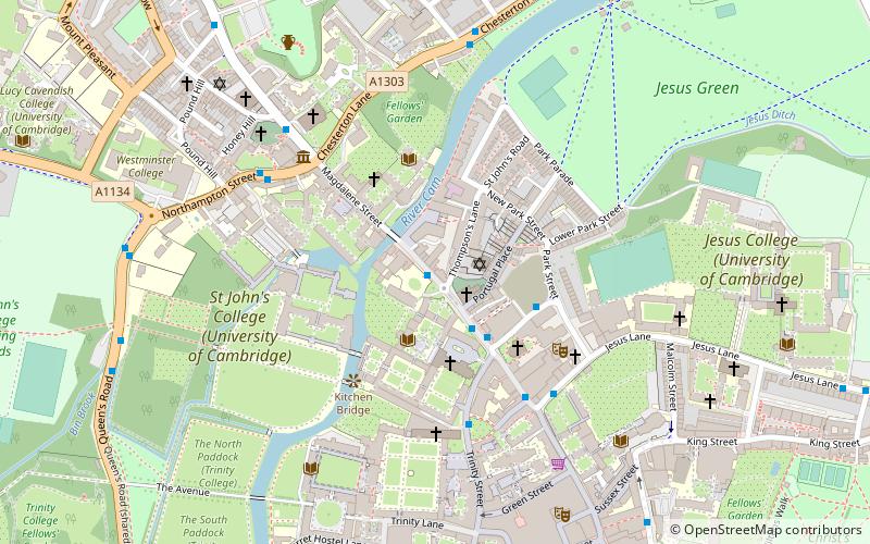 Go Punting Cambridge location map