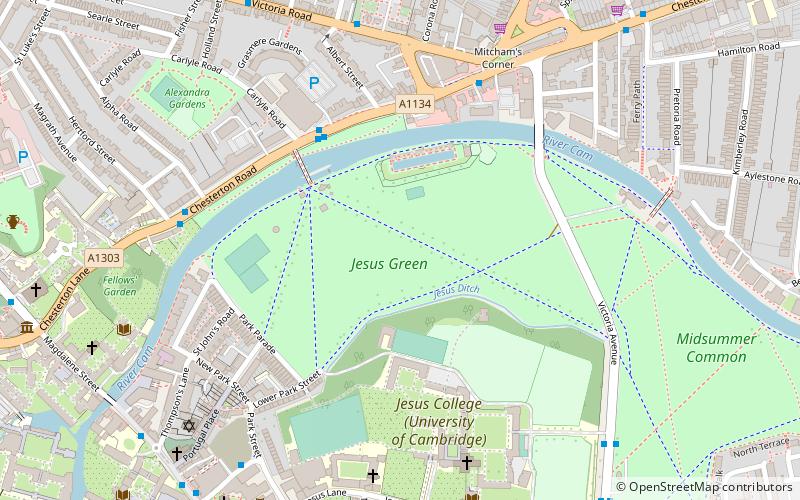 Jesus Green location map