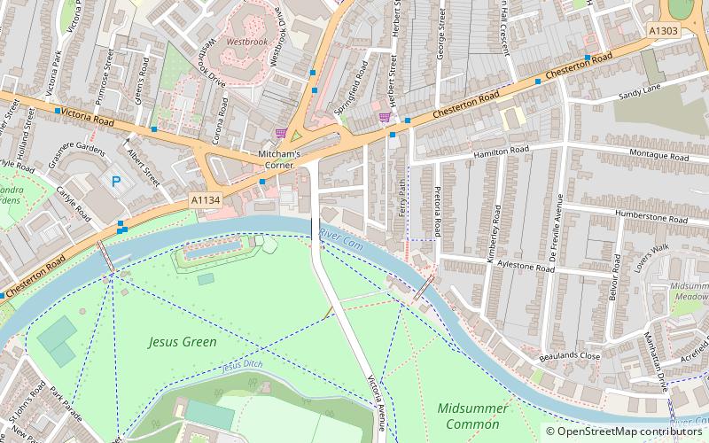 Queens' College Boat Club location map