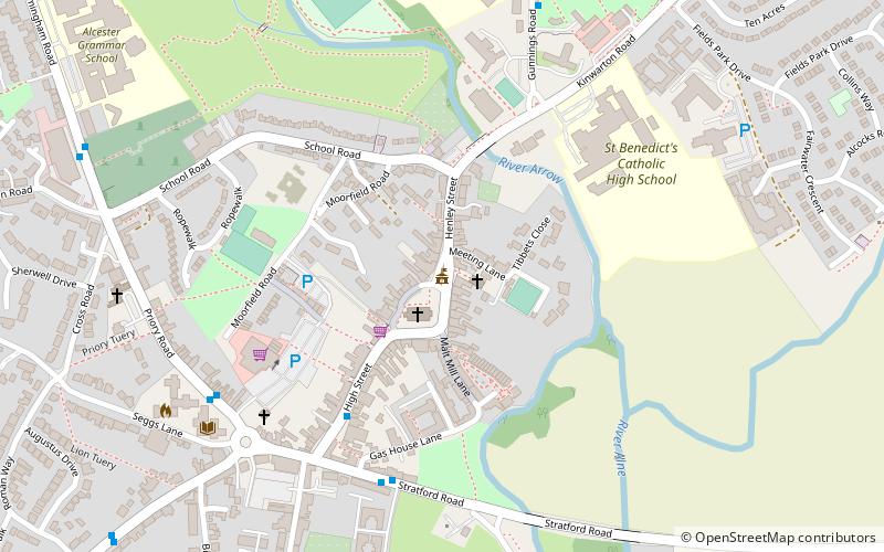 Alcester Town Hall location map
