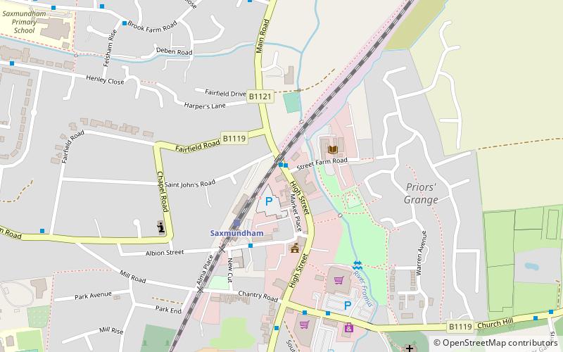 Saxmundham Museum location map