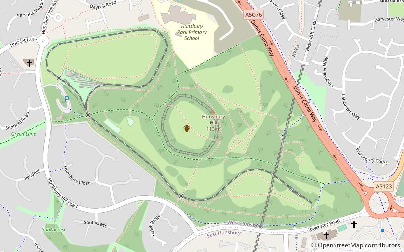 Hunsbury Hill location map