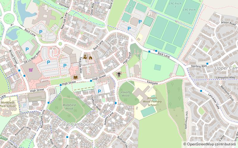 Cambourne Church location map