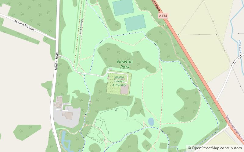 Nowton Park location map