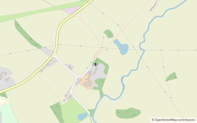 Kinwarton Dovecote location map