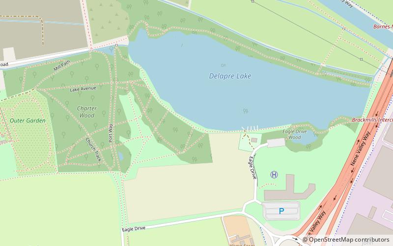 Delapre Golf Centre location map